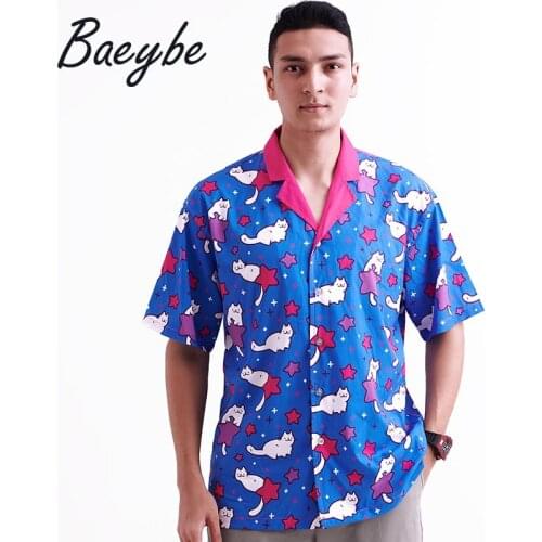 Summer Male Hawaiian Shirt Female Oversized Print Shirts Beach Womens Blouse Mans Camisas Couple Clothes For Pool Party
