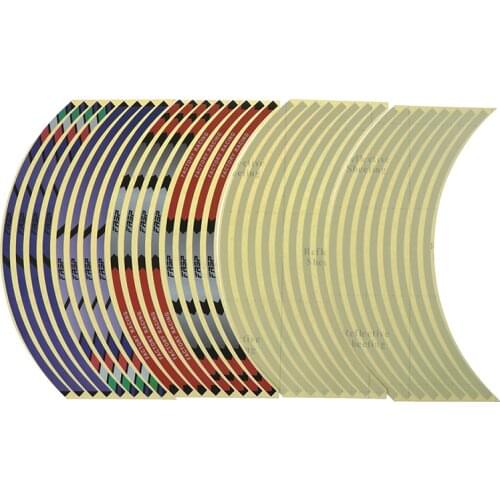 Hot sale 1set 17"18" Strips Motorcycle Car Wheel Tire Stickers Reflective Rim Tape Motorbike Auto Decals