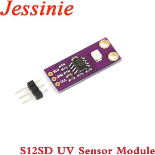 GUVA-S12SD UV Detection Sensor Module S12SD Light Solar Ultraviolet 240nm-370nm For Arduino DIY Kit Electronic PCB Board