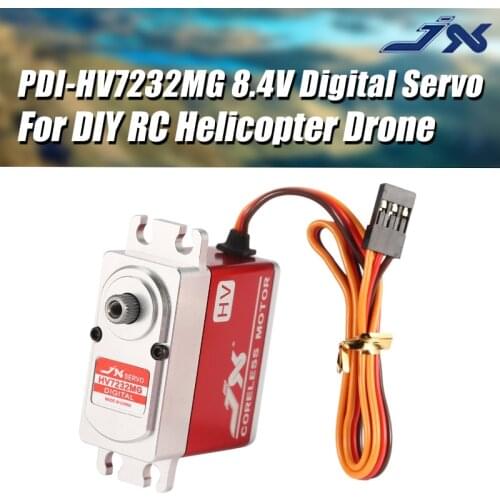 JX PDI-HV7232MG Servo 32KG Metal Gear Full CNC High Voltage Digital Coreless Standard For DIY RC Helicopter Drone Parts