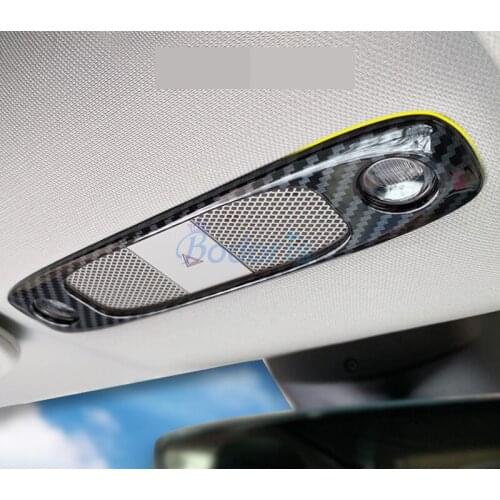 Carbon Fiber Color Interior Roof Reading Lamp Cover Light Protector Skylight Panel For Tesla Model 3 2017-2019 Auto Accessories