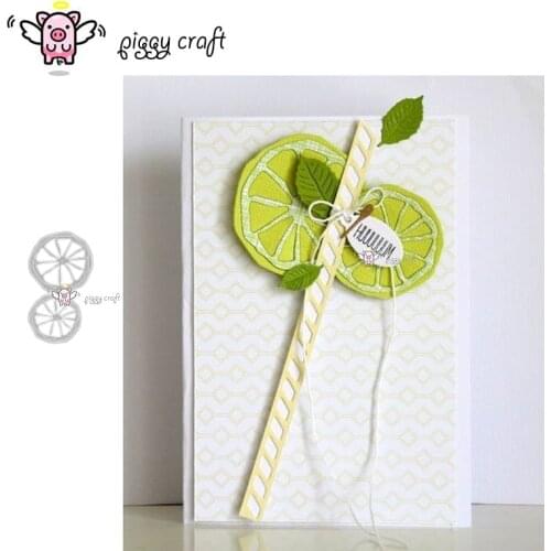 Piggy Craft metal cutting dies cut die mold 2Pcs Lemon decoration Scrapbook paper craft knife mould blade punch stencils dies