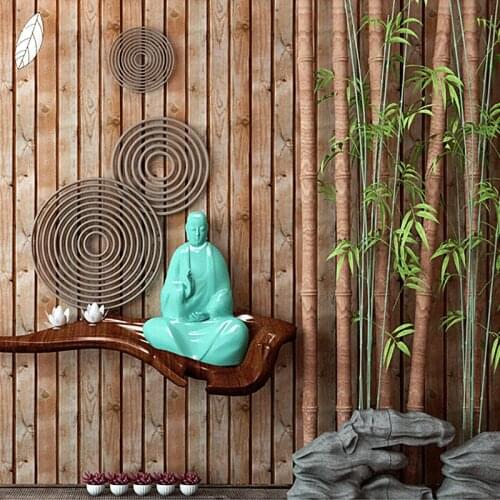 Imitation wood grain wallpaper nostalgic 3d stereo personality fashion INS bedroom coffee restaurant clothing store wallpaper