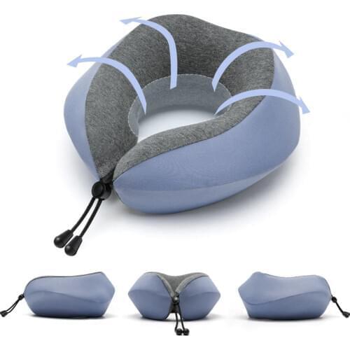 Neck Pillow Portable Travel U-Shaped Pillow Memory Foam Creative Neck Pillow