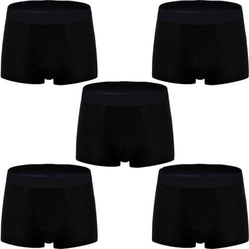 4 pcs/lot boxer mens underwear men cotton underpants male Breathable Man Boxer Solid Underpants Comfortable Brand Shorts