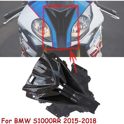 For BMW S1000RR 2015 2016 2017 2018 Motorcycle Front Head Nose Cowl Air Intake Carbon Fiber Fairing Shell Protective Cover