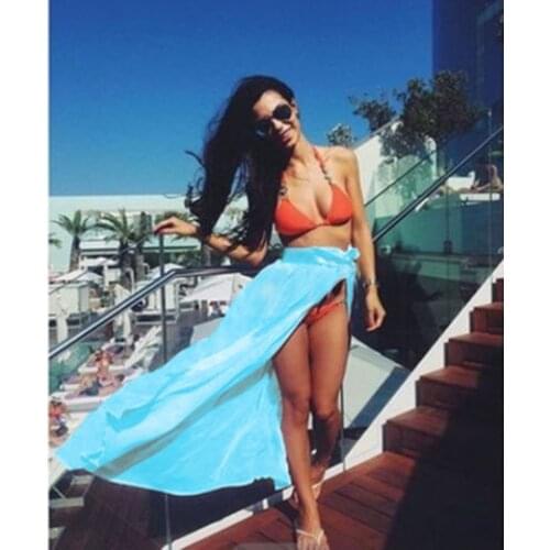 Women Beachwear Bikini Cover Up Swim Wear Mini Wrap Skirt Sarong Pareo Dress Beach Skirts Swimsuit Wrap