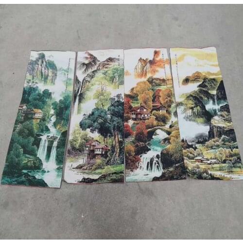 Chinese boutique collection thangka embroidery four pieces (Chun xia qiu dong) picture NO.1-NO.4