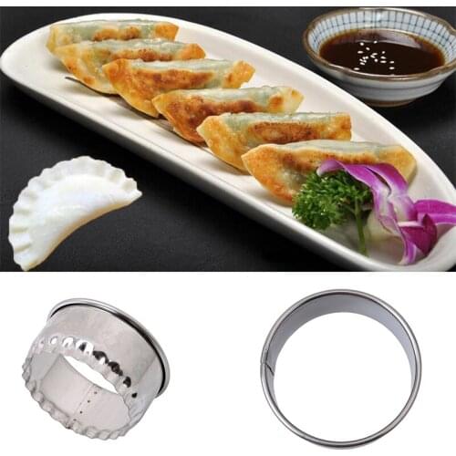 1 Set Stainless Steel Cut Dumplings Mold Kitchen 3 Size Dumplings Tool Kitchen Dumpling Making Pastry Tools Pancake Maker