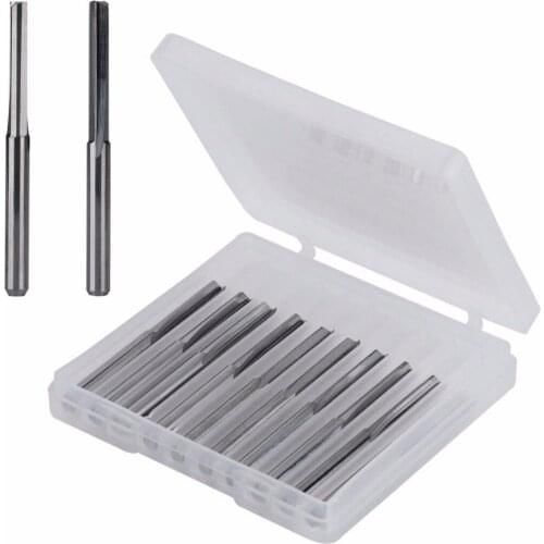 10pcs 17mm Straight Slot Bit Wood Cutter CNC Solid Carbide Two Double Flute Bits CNC Router Bits