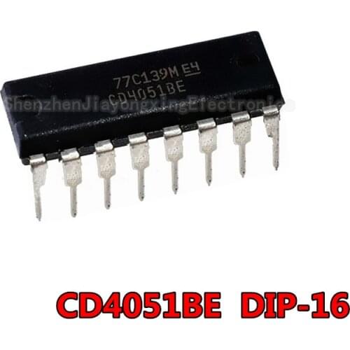 10PCS CD4051BE DIP16 CD4051 DIP 4051BE DIP-16 new and original IC