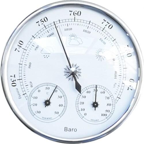 3in1 Barometer Thermometer Hygrometer Weather Station -30 To 50 Degree 0 To 100%RH 970 To1050hPa For Home Outdoor