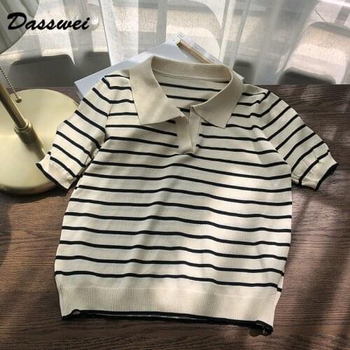 Женские полосатые футболки Dasswei China At AliExpress