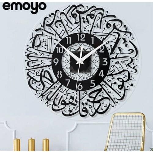 Greative Arabian Art creative wall clock Acrylic decorative clock(30 * 30cm)