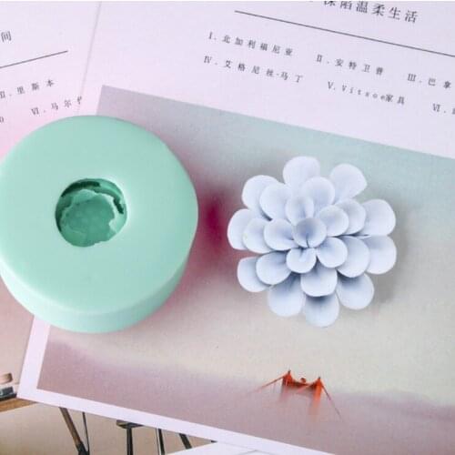 HC0035 Silica gel 3D molds Longevity flowers silicone soap mold flower candle aroma mould soap making moulds resin clay molds
