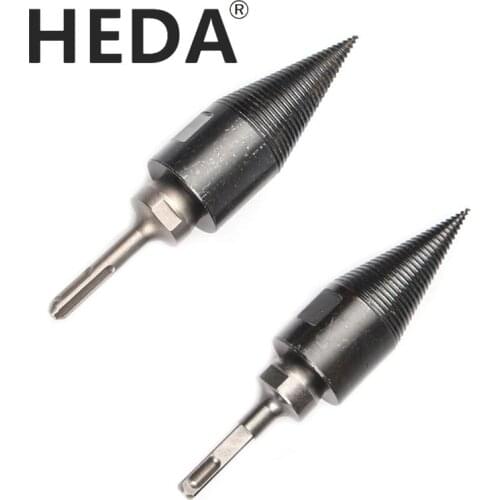 HEDA 1PCS Wood Splitter Drill Bit Wood Cone Reamer Perforator Available for Wood Drill Bits Wood Cutting Woodworking Tools