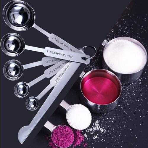 Stainless Steel Coffee Measuring Seasoning Spoon Measuring Spoon With Clip Stackable Tablespoons Home Tools Kitchen Accessories