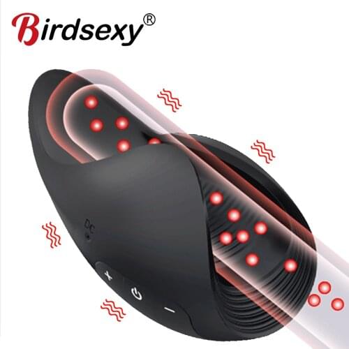 Male Masturbator Vibrator Penis Trainer Massage Glans Stimulate Sex Toys For Men Pussy Vibrating Beginer Delay Training Sex Toy