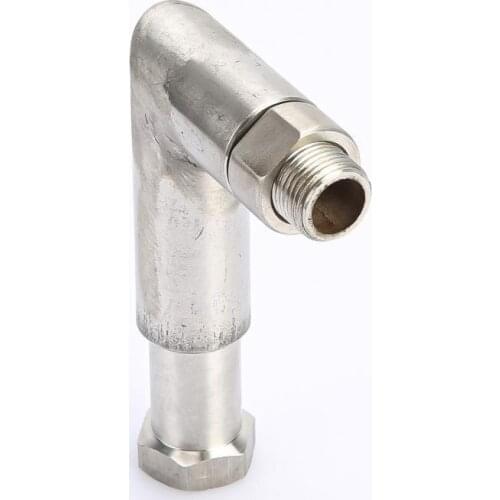 Oxygen Sensor Professional 90 Degrees 304 Stainless Steel M18X1.5 O2 Sensor Extension Spacer for Car