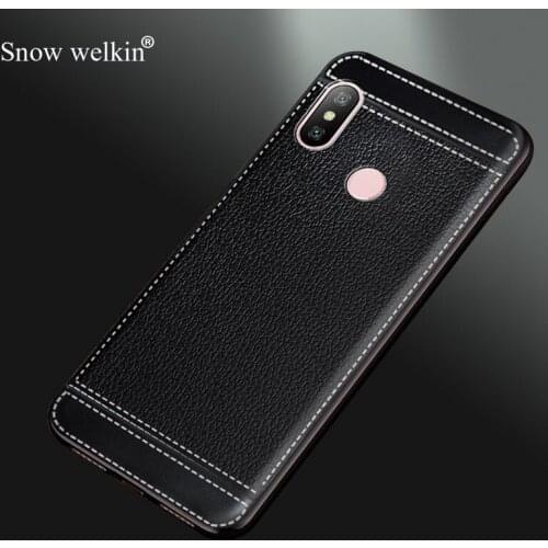 Luxury Silicone Shockproof Case For Xiaomi Redmi 3S 4 4A 4X 5A 5 PLus 6A 6 Pro Soft TPU Litchi Leather Pattern Phone Case Coque