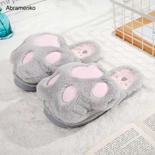 Woman Flip Flops Winter Warm Fur Shoes Women Slippers Fashion Platform Female Slides Indoor Shoes Woman Flat Slippers Size 35-40