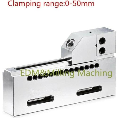 2" Wire EDM Vise High Precision SUS420 Stainless Steel 50mm Clamp Jaw CNC Tool For DWC Wire Cut EDM Machine