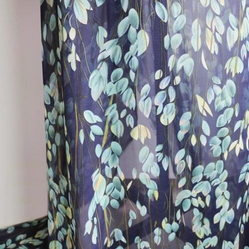 100cm*148cm navy chiffon dress fabric quality pearl chiffon tissu