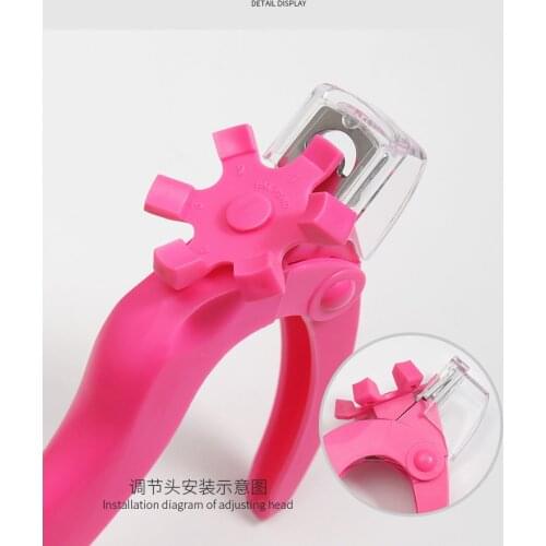 1Pc 22X13cm Nail Art French Tips Scissor Cutter U/Square/Round Shape Acrylic Nails Clipper Professional Manicure Triple Cut Tool