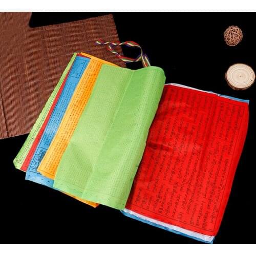 10 Flags 5Colors Religious Flags Tibetan Buddhist Supplies Prayer Flag Length 3.5m