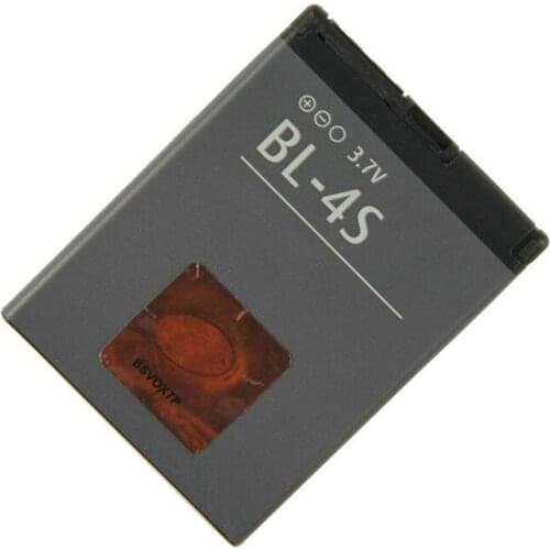 1x 100% New 860mAh Battery Replacement For Nokia BL-4S 2680s 3600s 3602S 3710f 3711 6202c 6208c Baterij Smart Phone Batteries