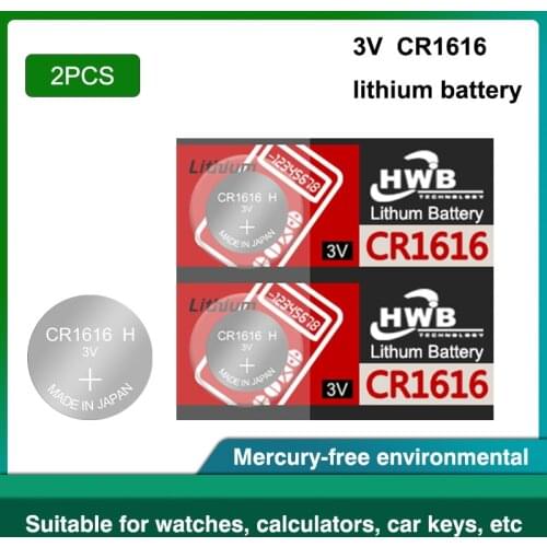 2Pcs/lot For maxell CR1616 DL1616 ECR1616 LM1616 1616 3V Lithium Batteries Cell Button Coin Battery For Motherboard Watch