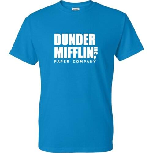 2021 Vintage TV Show T-shirt Dunder Mifflin Paper Retro Men Women Casual Funny Tshirt Trendy Unisex Graphic T shirt Tops