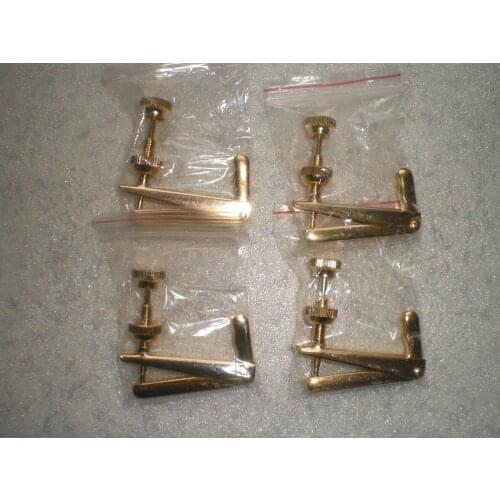 4 PCs Gold Color Cello Fine Tuner for 3/4 to 4/4 Cello String Adjuster