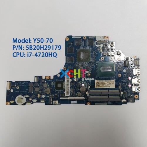 5B20H29179 w SR1Q8 I7-4720HQ CPU w 860M/2GB Graphics ZIVY2 LA-B111P for Lenovo Y50-70 NoteBook PC Laptop Motherboard Mainboard