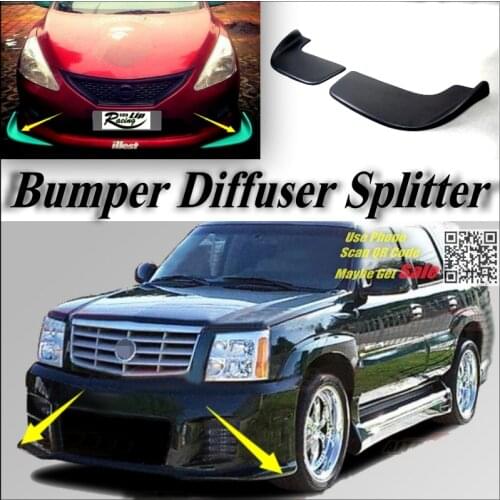 Car Splitter Diffuser Bumper Canard Lip For Cadillac Escalade GTM 800 900 K2XL Tuning Body Kit Front Deflector Car Flap Fin Chin