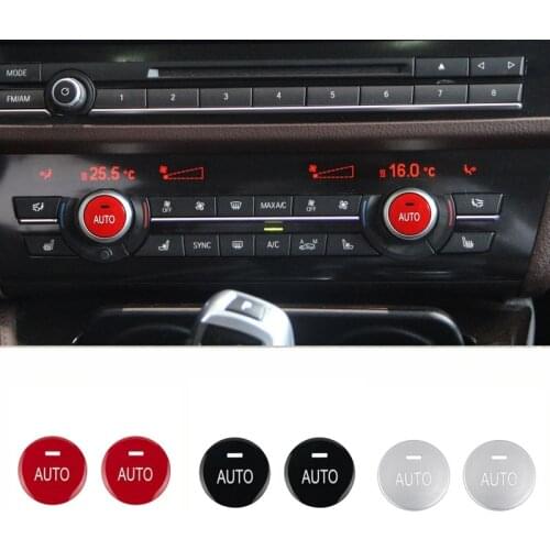 Central Control Air Conditioner AUTO Button Replacement Cover Trim For BMW 5 6 7 series F01 F07 F10 F18 X5 X6 F15 F16 2009-2019