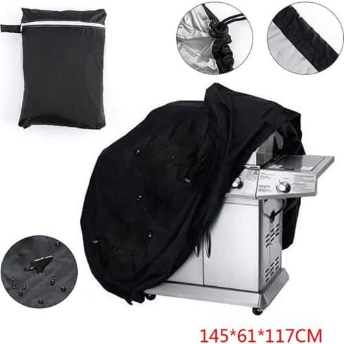 Extra Large BBQ Cover Heavy Duty Waterproof Rain Snow Barbeque Grill Protector Waterproof BBQ Grill Cover Baking Cooking Supplie