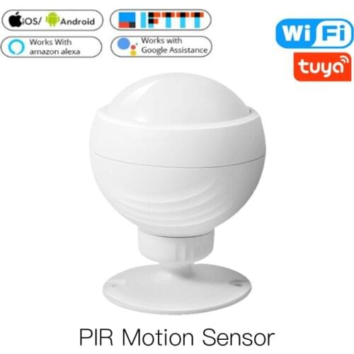 Wifi Human Induction Sensor Graffiti Smart APP Human Body Movement Infrared Security Alarm Sensor Work With Alexa Google Home