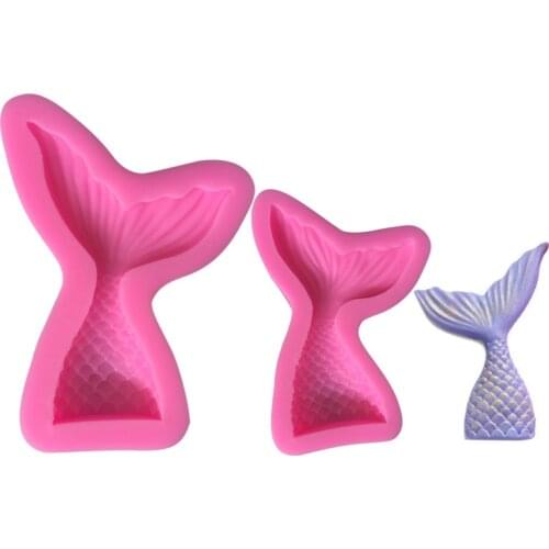 Mermaid Tail Silicone Mold Fondant Candy Chocolate Cake Mold Decorating Tools Baking Decoration Tools Silicone Molds