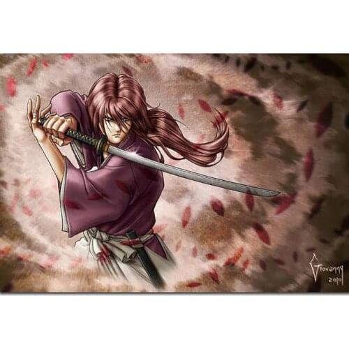 DIY Painting 5D Diamond Home Decor Rurouni Kenshin Cross Stitch Picture Embroidery Pattern Wall Sticker Mosaic Full Square Drill