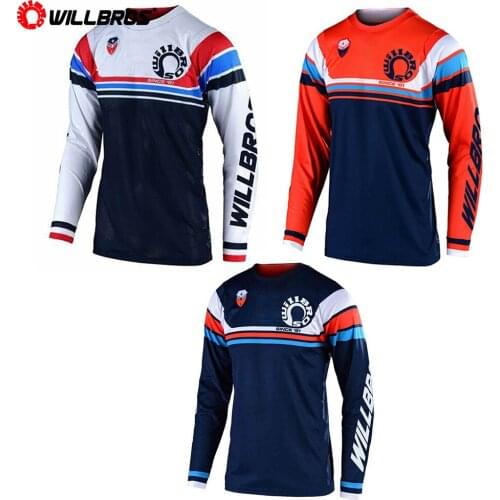 Willbros MX SE AIR SECA Motocross Jersey Motorcycle ATV Bike Summer T-shirt Mountain Bicycle Offroad Long Sleeve