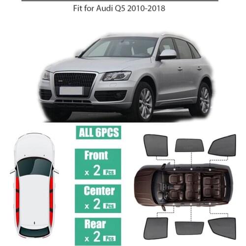 Side Windows Magnetic Sun Shade UV Protection Ray Blocking Mesh Visor Fit For Audi Q5 2010-2018