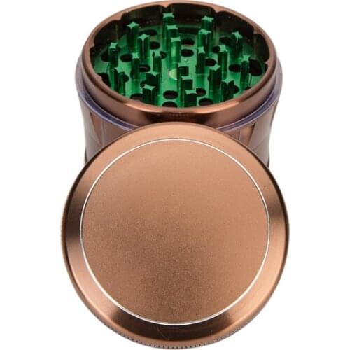 63mm 4 Layers Aluminum Alloy Grinder Crusher Crank Leaf Spice Mill Smoke Spice Herb Muller Machine Herb Tobacco Grinder Maker