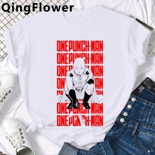 One Punch Man Anime summer top tshirt male ulzzang kawaii casual vintage top tees t-shirt couple clothes