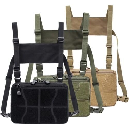 Chest Bag Adjustable Tactical Chest Rig Shoulder Bag Waist Packs Chest Recon Bag Tools Pouch Outdoor Hunting Accessories
