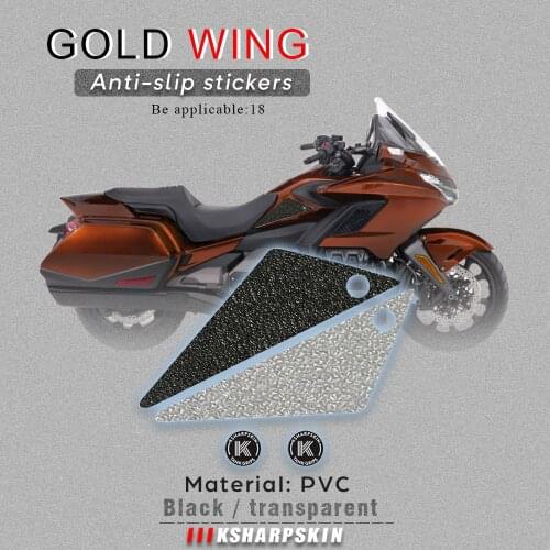 Motorcycle Tank Pad Tank grip friction protector Non-slip decals Waterproof sticker Knee Pads forHONDA 18 GOLD WING WING TOUR