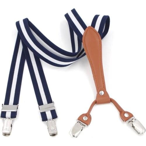 New Kids Suspenders Boy braces Elastic Adjustable Girls Suspenders Students Strap Suspender for Wedding 9colors 2.5cm*80cm