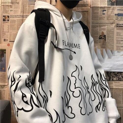 Print Long Sleeve Pullovers Oversized Harajuku Hoodie Plus Size Summer Clothes Sweatshirt Men Korean Streetwear Couple Tops
