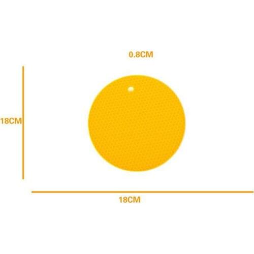 Quevinal 200 pcs/lot silicone round Alveolate Non-Slip Heat Resistant Mat Coaster Cushion Place Mat Pot Holder Table pads