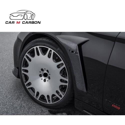 S CLASS side mesh chrome air shark vent air vend decal decoratoin Dry CF 2014~2020year car side vents for S-class W222 B style